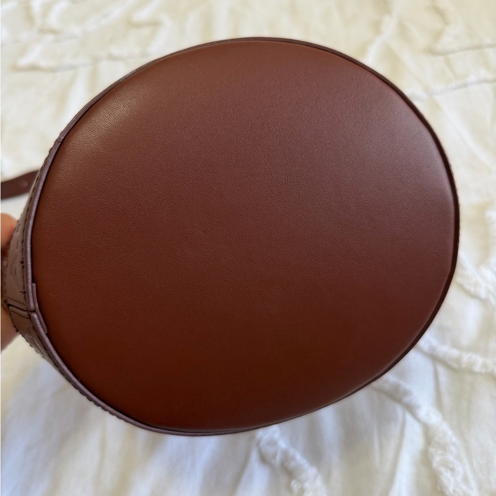 A.P.C. Beige and Dark Brown Sac Helene Noisette Bucket Bag - Picture 11 of 14